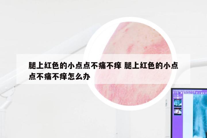 腿上红色的小点点不痛不痒 腿上红色的小点点不痛不痒怎么办